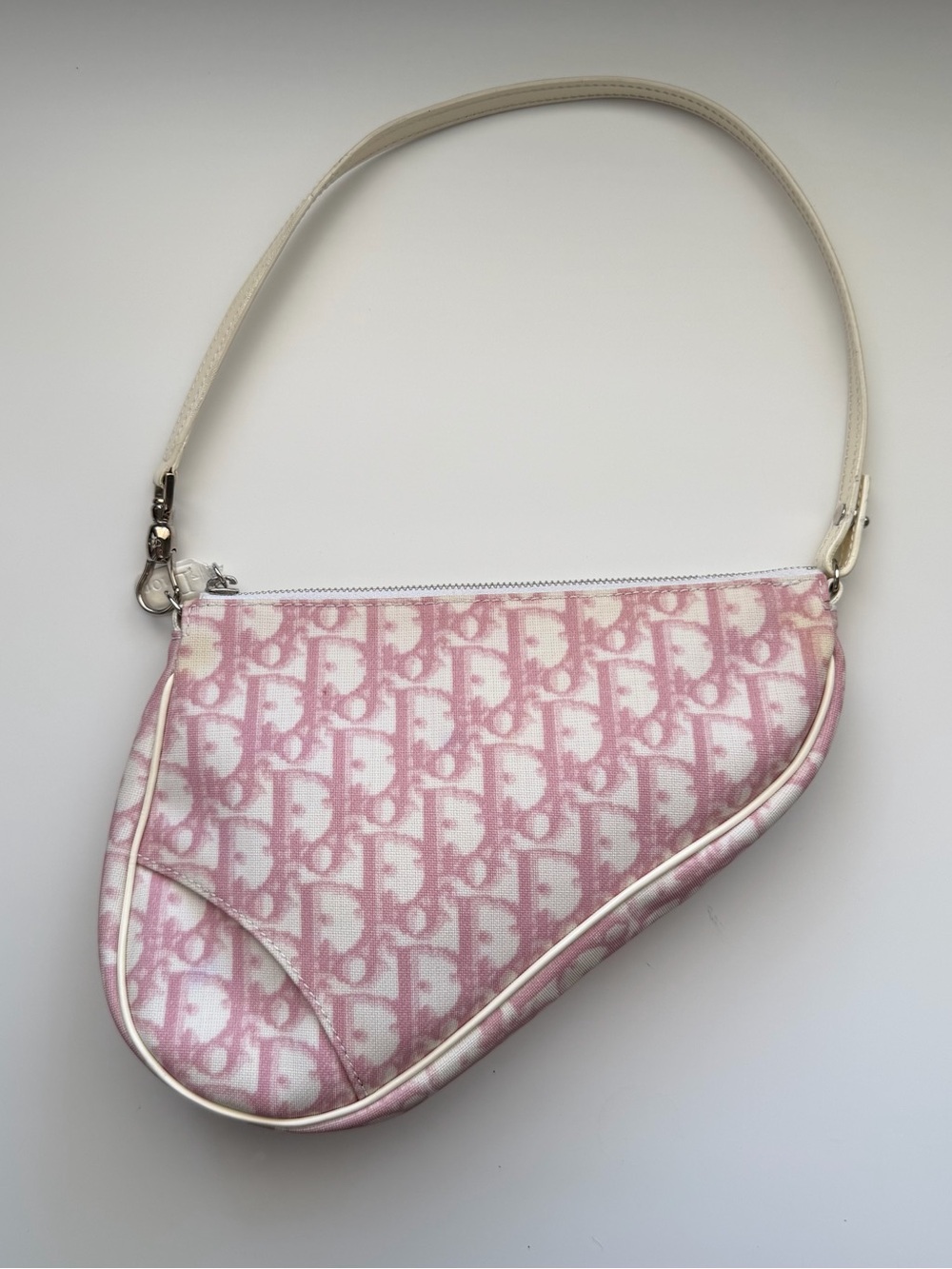 Christian Dior Diorissimo Pink Saddle Bag